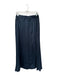 Zara Size L Navy Polyester Elastic Waist Pleated Maxi Skirt Navy / L