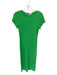 FP Beach Size S Green Polyester Short Sleeve T shirt dress Maxi Dress Green / S