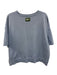 Daily Drills Size XS/S Light Blue Cotton Short Sleeve Roll Hem Crewneck Top Light Blue / XS/S