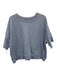 Daily Drills Size XS/S Light Blue Cotton Short Sleeve Roll Hem Crewneck Top Light Blue / XS/S