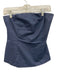 Oak + Fort Size SP Navy Cotton Back Zip Strapless Cargo Pockets Pants Set Navy / SP