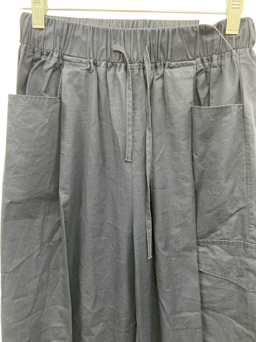 Oak + Fort Size SP Navy Cotton Back Zip Strapless Cargo Pockets Pants Set Navy / SP