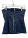 Oak + Fort Size SP Navy Cotton Back Zip Strapless Cargo Pockets Pants Set Navy / SP