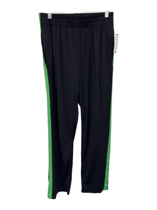Splits 59 Size S Black & Green Nylon Side Stripe Elastic Zipper Jacket Pants Set Black & Green / S
