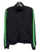 Splits 59 Size S Black & Green Nylon Side Stripe Elastic Zipper Jacket Pants Set Black & Green / S