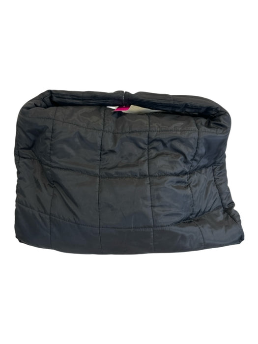 Opera Bag Black No Fabric Tag Zipper Puffer Shoudler & Crossbody Straps Bag Black