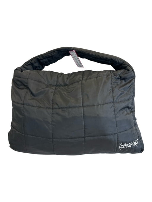Opera Bag Black No Fabric Tag Zipper Puffer Shoudler & Crossbody Straps Bag Black