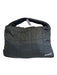 Opera Bag Black No Fabric Tag Zipper Puffer Shoudler & Crossbody Straps Bag Black