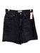 Agolde Size 25 Black Cotton Denim High Waist Long Shorts Black / 25