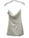 Resume Size S White Side Zip Beaded Application Strapless Dress White / S