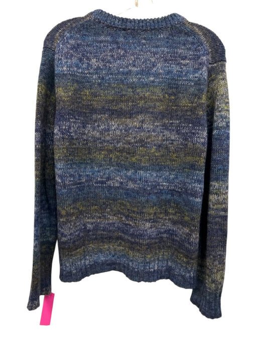 Corridor Size S Blue & Green Print Mohair Long Sleeve Sweater Blue & Green Print / S