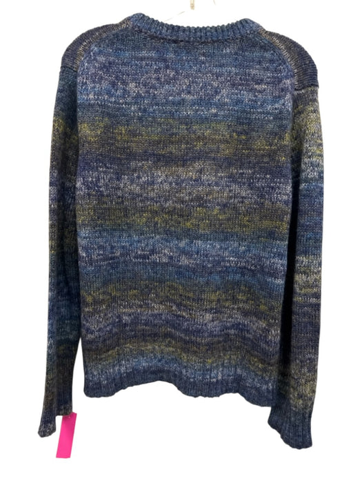 Corridor Size S Blue & Green Print Mohair Long Sleeve Sweater Blue & Green Print / S