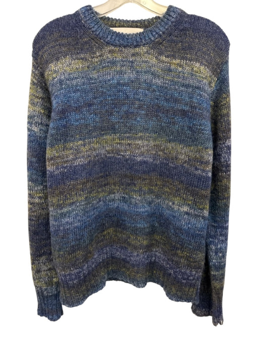 Corridor Size S Blue & Green Print Mohair Long Sleeve Sweater Blue & Green Print / S