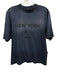 Anine Bing Size XS Navy & Black Cotton Crew Neck Half Sleeve T Shirt Top Navy & Black / XS
