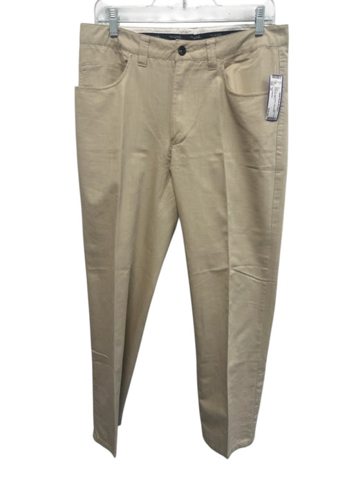 Travis Mathew Size 32 Beige Linen Blend Solid Khaki Men's Pants Beige / 32