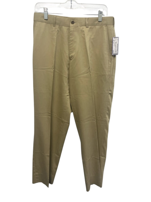 Linea Naturale Size 31 Beige Lyocell Blend Solid Dress Men's Pants Beige / 31
