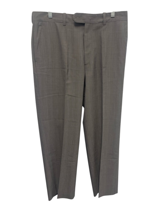 Linea Naturale Size 32 Gray & Blue Synthetic Plaid Dress Men's Pants Gray & Blue / 32