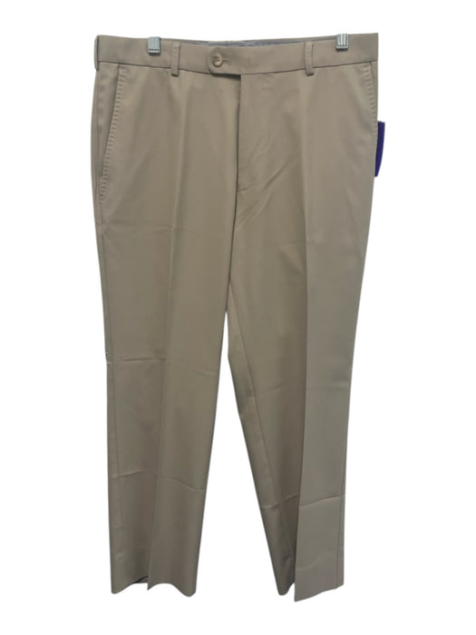 Peter Millar Size 32 Beige Synthetic Solid Athletic Khakis Men's Pants Beige / 32