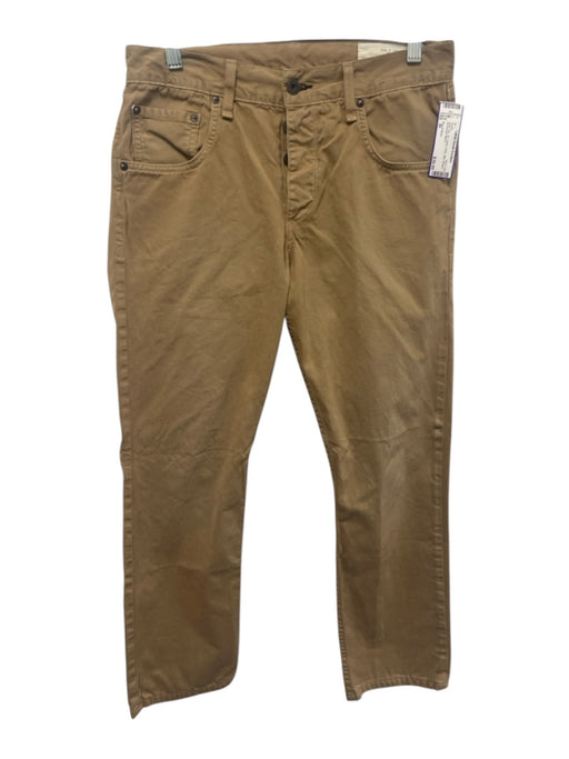 Rag & Bone Size 30 Dark Tan Cotton Solid Slim Khakis Men's Pants Dark Tan / 30