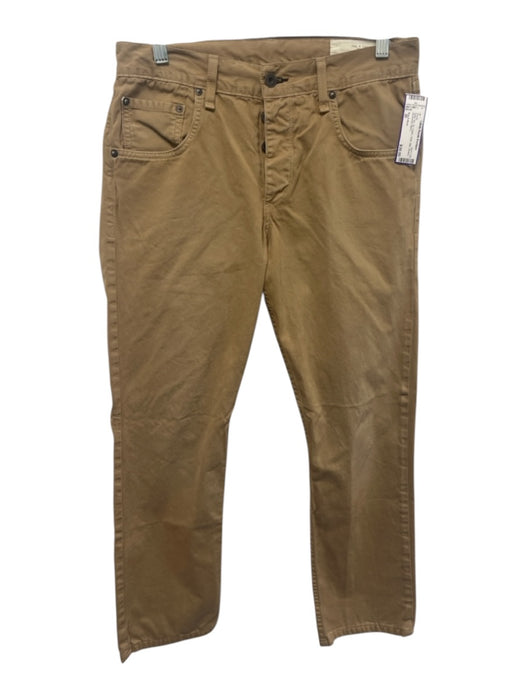 Rag & Bone Size 30 Dark Tan Cotton Solid Slim Khakis Men's Pants Dark Tan / 30