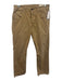 Rag & Bone Size 30 Dark Tan Cotton Solid Slim Khakis Men's Pants Dark Tan / 30