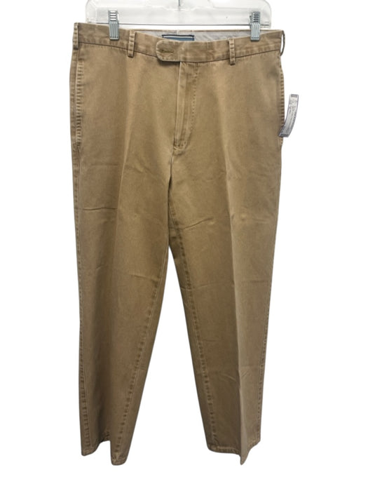 Peter Millar Size 31 Tan Cotton Solid Khaki Men's Pants Tan / 31