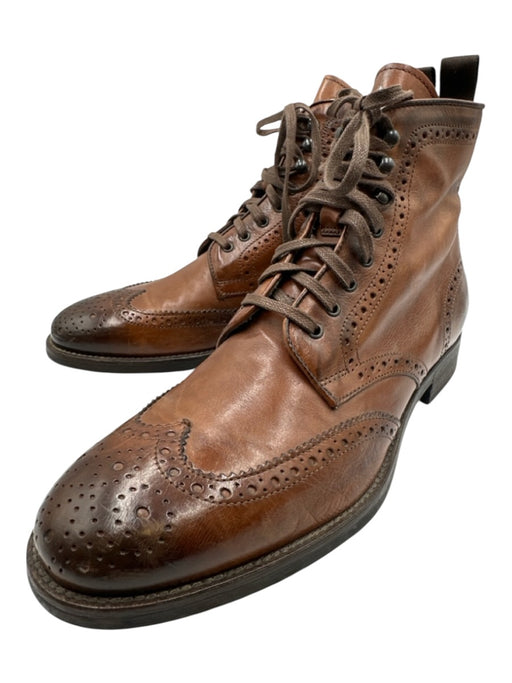 To Boot New York Shoe Size 8 Brown Leather Broguing Dress Men's Shoes Brown / 8