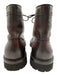 Magnanni Shoe Size 8 Dark Brown Leather Broguing Dress Men's Shoes Dark Brown / 8
