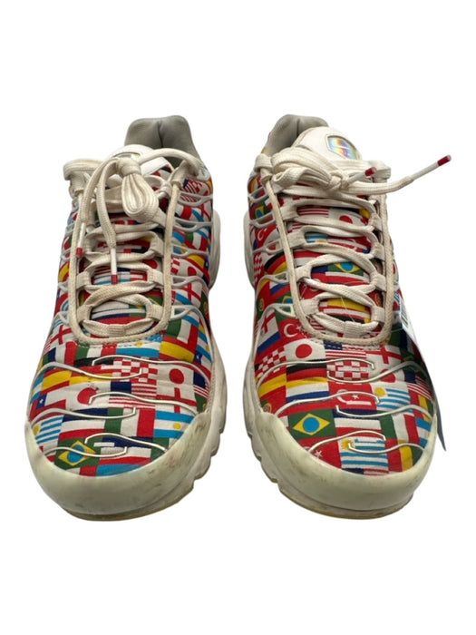 Nike Shoe Size 9 AS IS White & Multi Leather Flags Sneaker Men's Shoes White & Multi / 9
