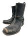 Frye Shoe Size 8 Black Leather Distressed Harness Boot Men's Shoes Black / 8