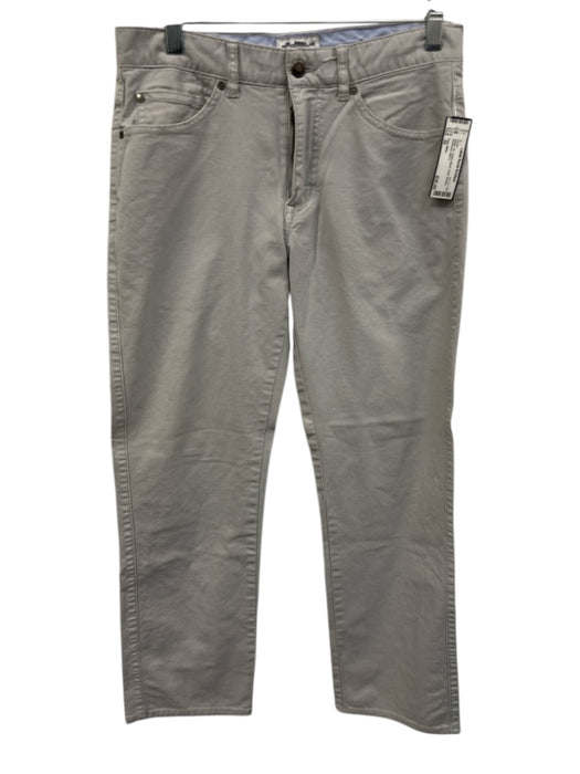 Peter Millar Size 30 Beige Cotton Blend Solid Khakis Men's Pants Beige / 30