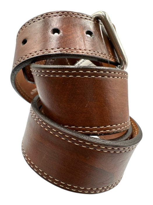 Martin Dingman Brown Leather Solid Men's Belt Brown