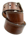 Martin Dingman Brown Leather Solid Men's Belt Brown