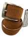 W. Kleinberg Brown Suede Solid Men's Belt Brown