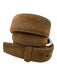 W. Kleinberg Brown Suede Solid Men's Belt Brown