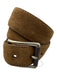 W. Kleinberg Brown Suede Solid Men's Belt Brown