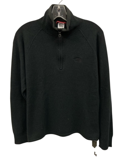 The North Face Size S Black Wool Solid Quarter Zip Men's Sweater Black / S