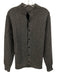 Peter Millar Size S Dark Gray Wool Blend Cable Knit Button up Men's Sweater Dark Gray / S
