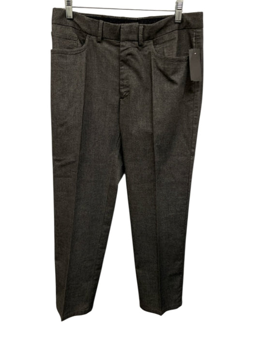 Peter Millar Size 32 Gray Cotton Blend Solid Khakis Men's Pants Gray / 32