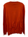 Lacoste Size 5 Orange Cotton Solid V Neck Men's Sweater Orange / 5