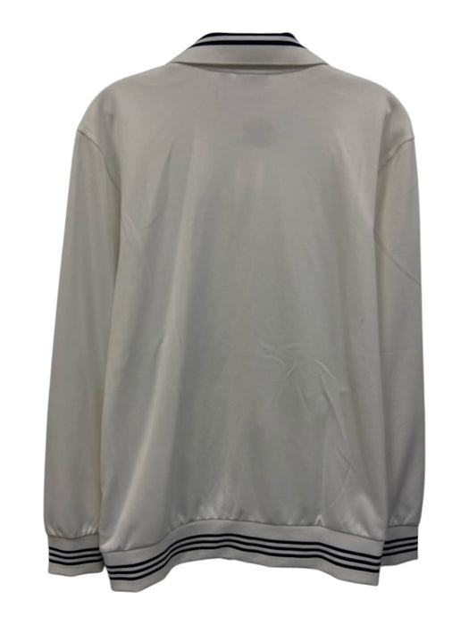 Adidas Size M White Synthetic Solid Track Men's Jacket White / M
