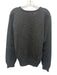 Polo Size M Dark Gray Wool Solid V Neck Men's Sweater Dark Gray / M