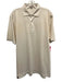 Peter Millar Size M White Synthetic Solid Polo Men's Short Sleeve White / M
