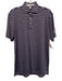 Holderness & Bourne Size S Purple & White Synthetic Striped Polo Short Sleeve Purple & White / S