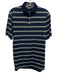 RLX Size S Blue & White Synthetic Striped Polo Athleisure Men's Short Sleeve Blue & White / S