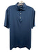 Peter Millar Size S Blue Synthetic Solid Athletic Polo Men's Short Sleeve Blue / S