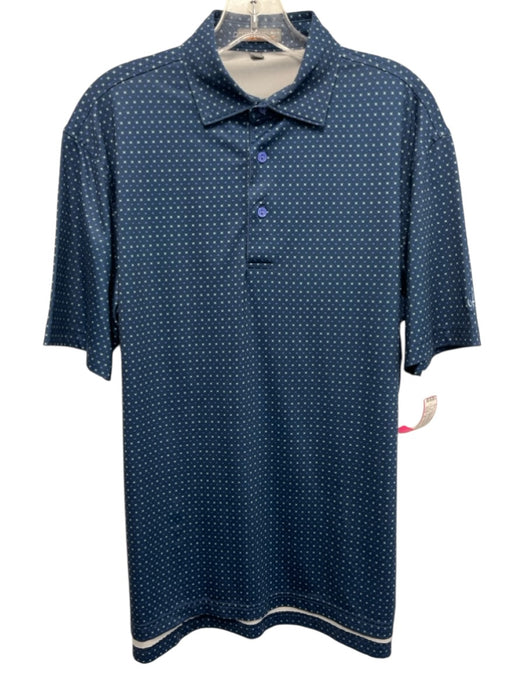 Peter Millar Size S Blue & Purple Synthetic Stars Polo Athleisure Short Sleeve Blue & Purple / S