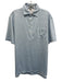 Peter Millar Size S Light Blue & White Synthetic Gingham Button Up Short Sleeve Light Blue & White / S