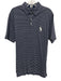 Polo Golf Size M Blue & White Cotton Striped Polo Men's Short Sleeve Blue & White / M