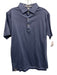 Peter Millar Size S Blue Cotton Herringbone Polo Men's Short Sleeve Blue / S